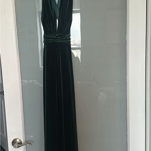 Revelry Emerald Velvet Maxi Dress